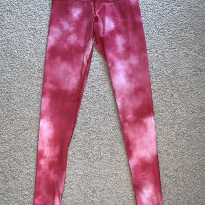 NWT OSU Ohio State Buckeyes red tie dye sz small S  leggings Game